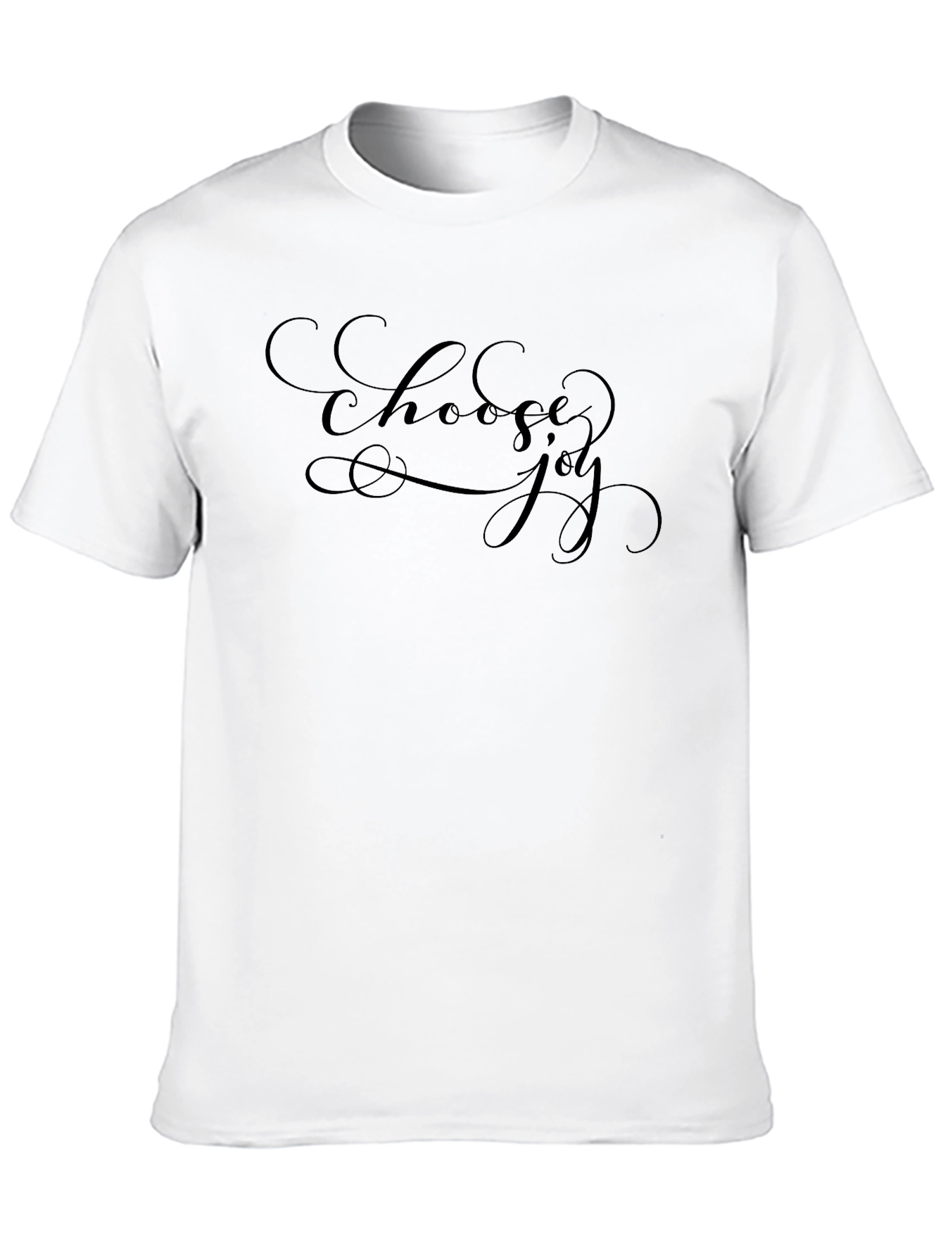 Choose Joy Black T-Shirt - Inspirational Design