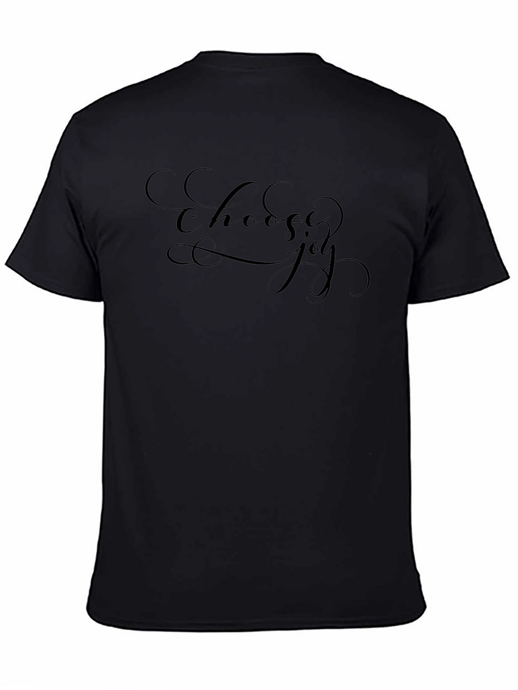 Choose Joy Black T-Shirt - Inspirational Design