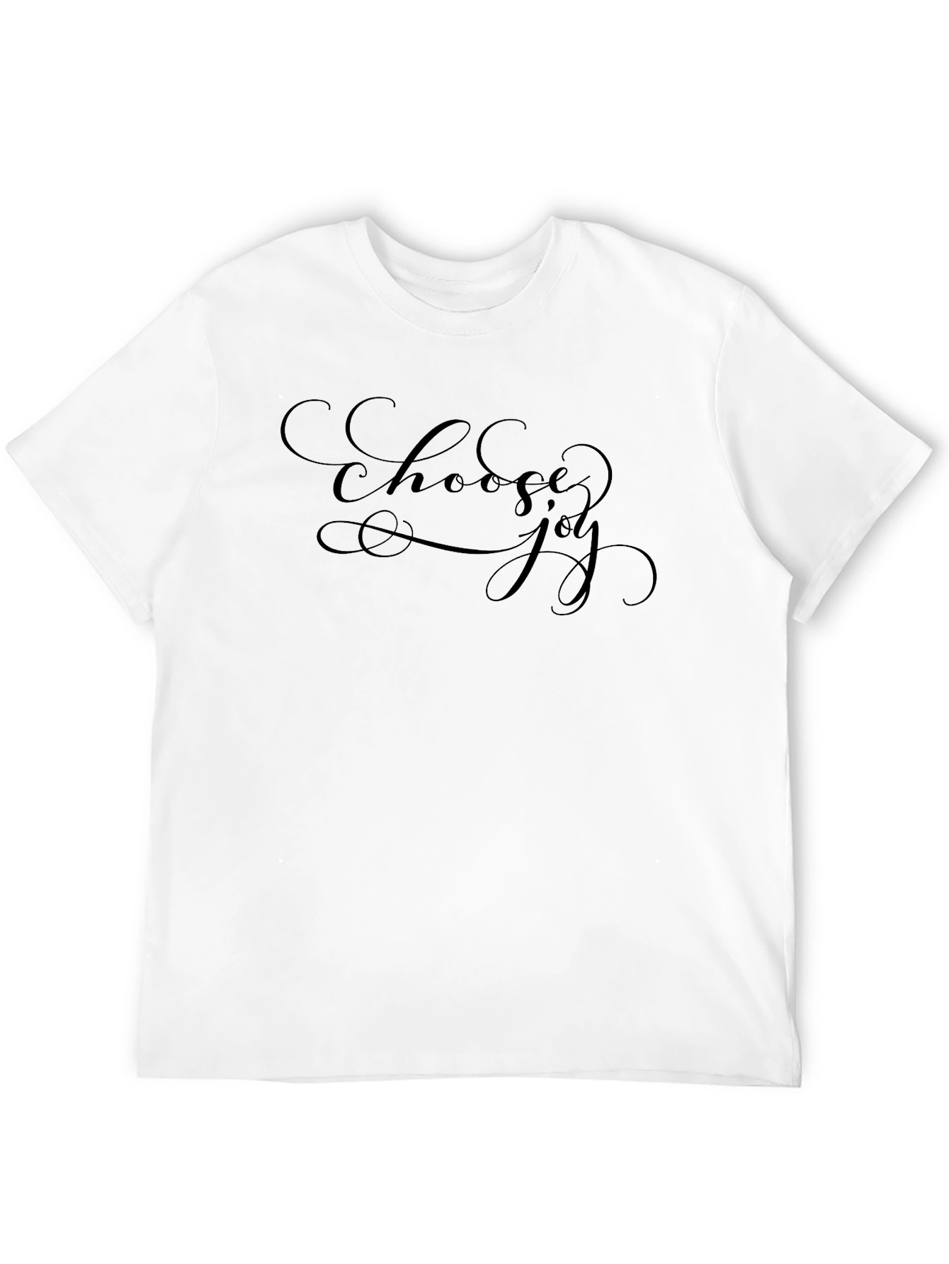 Choose Joy Black T-Shirt - Inspirational Design