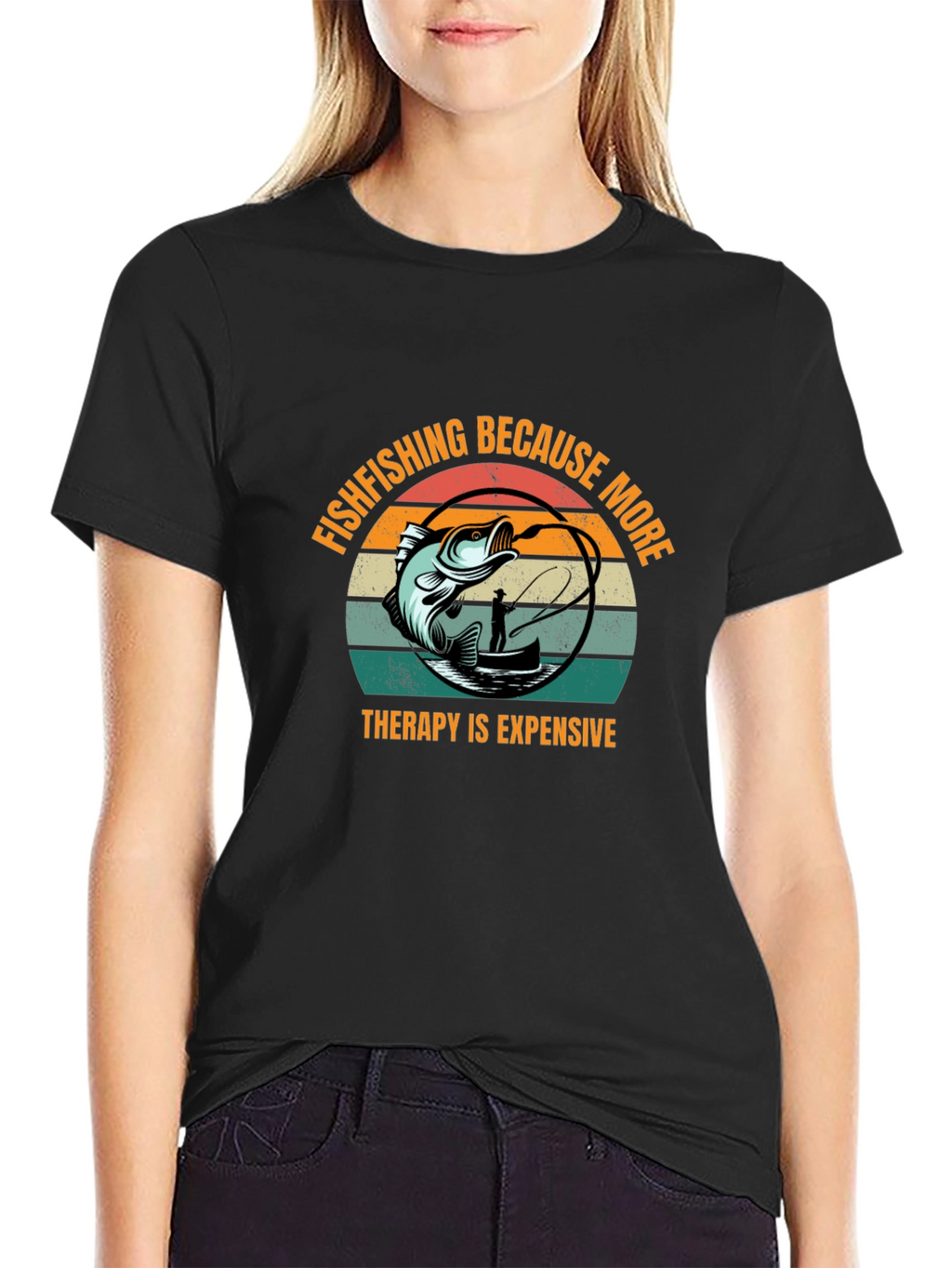 Fishing T-Shirt: Therapy Is Expensive!