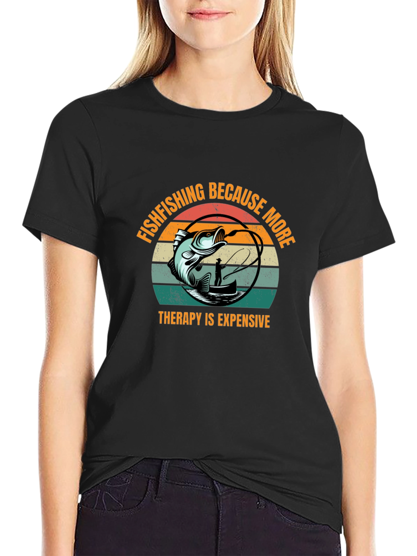 Fishing T-Shirt: Therapy Is Expensive!
