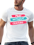 Pray Without Ceasing Black Graphic Tee