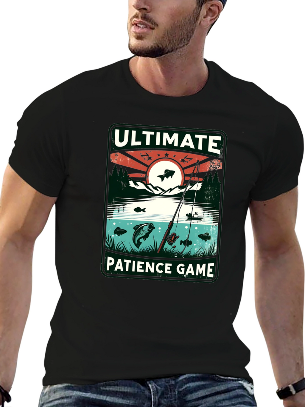 Ultimate Patience Game Fishing T-Shirt