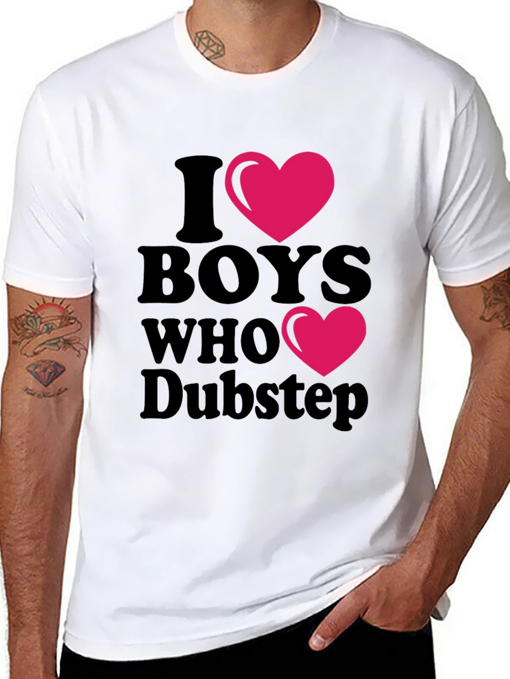I Heart Boys Who Dubstep Graphic Tee