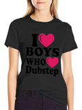 I Heart Boys Who Dubstep Graphic Tee