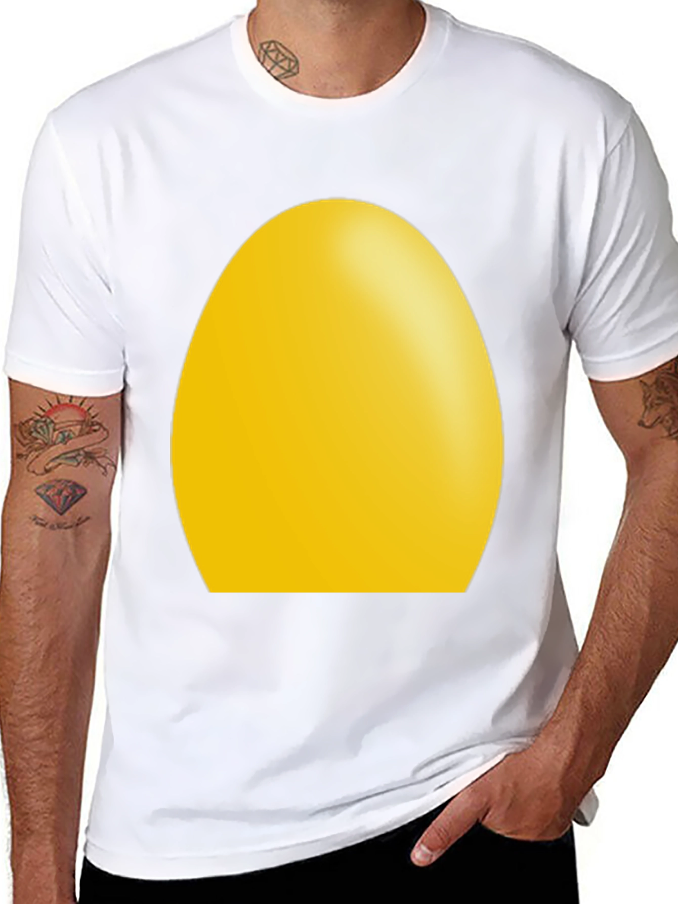 Egg Graphic Black T-Shirt