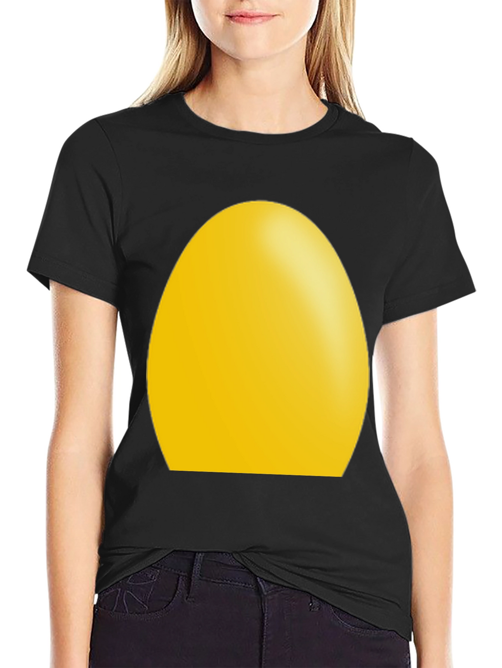 Egg Graphic Black T-Shirt