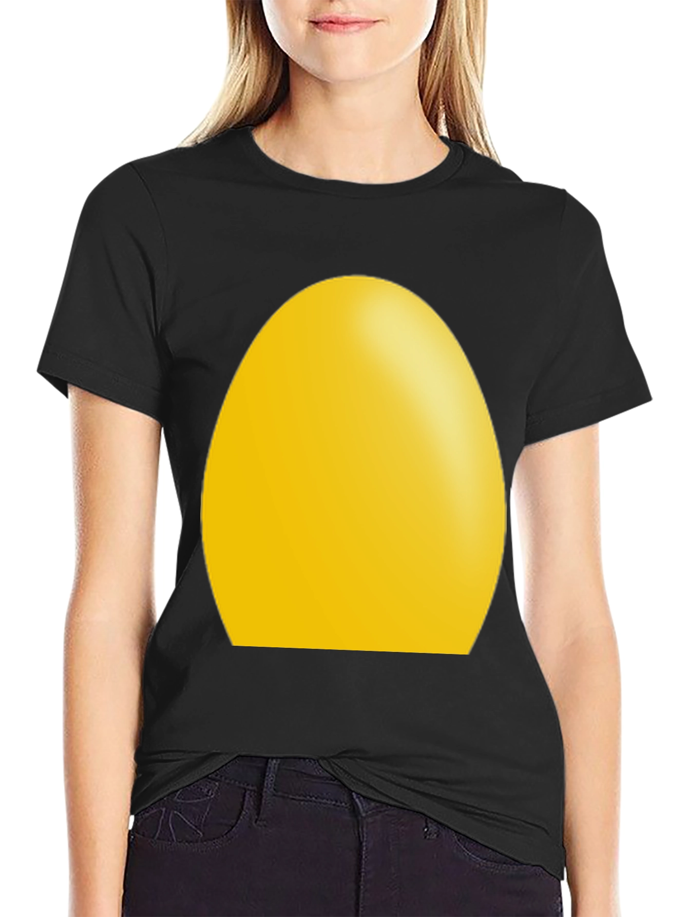 Egg Graphic Black T-Shirt