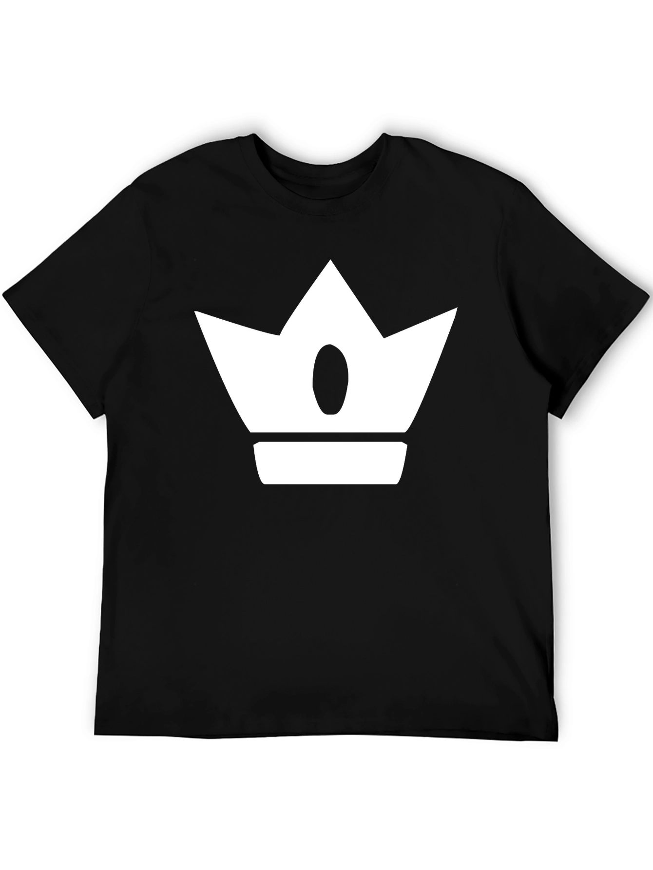 Crown Graphic Print Mens Black T-Shirt