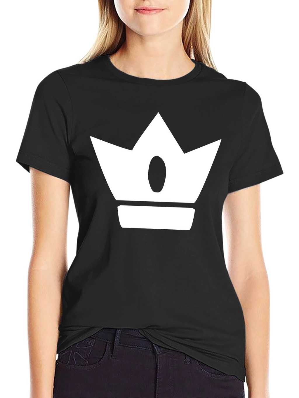 Crown Graphic Print Mens Black T-Shirt