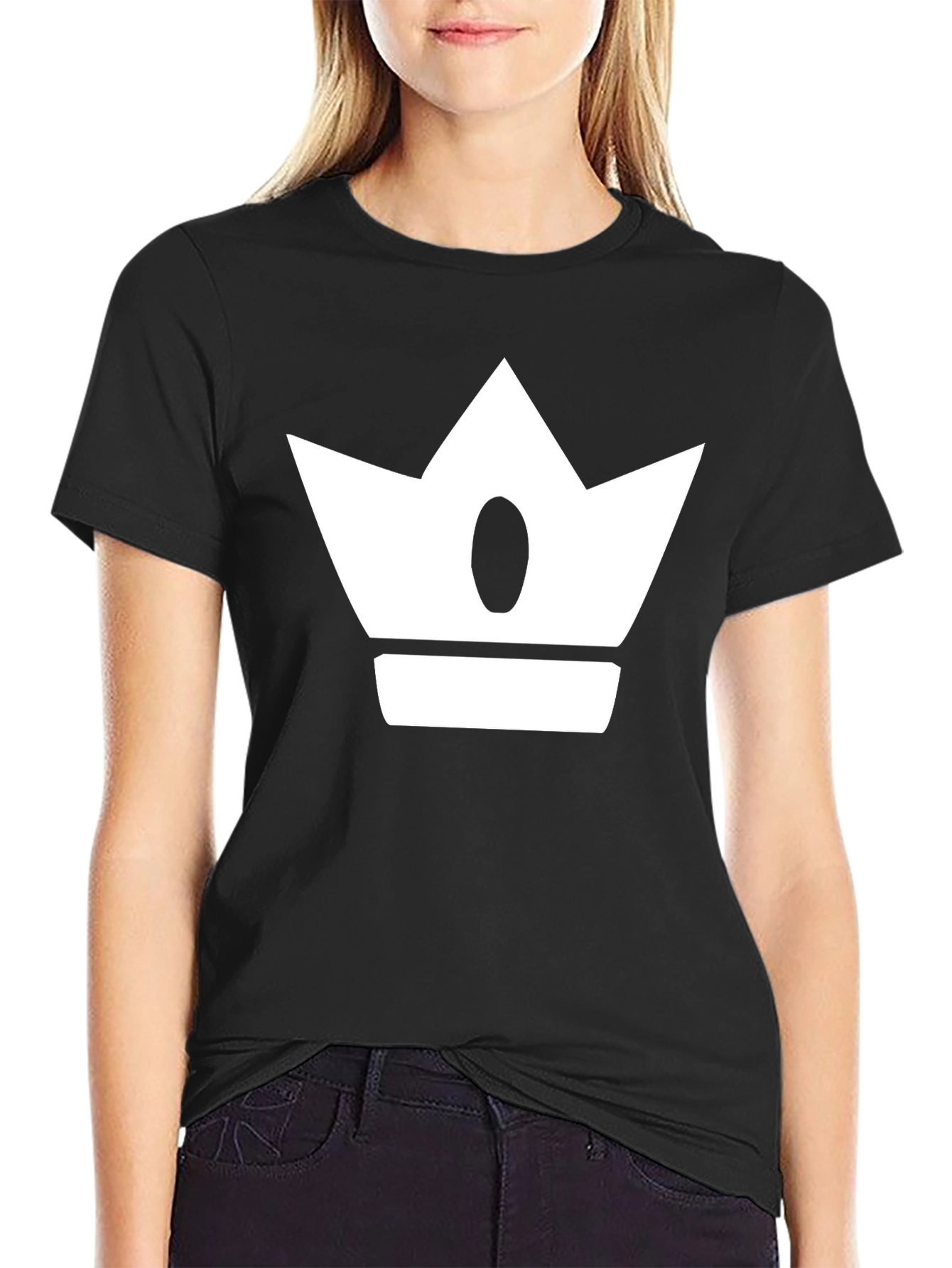 Crown Graphic Print Mens Black T-Shirt