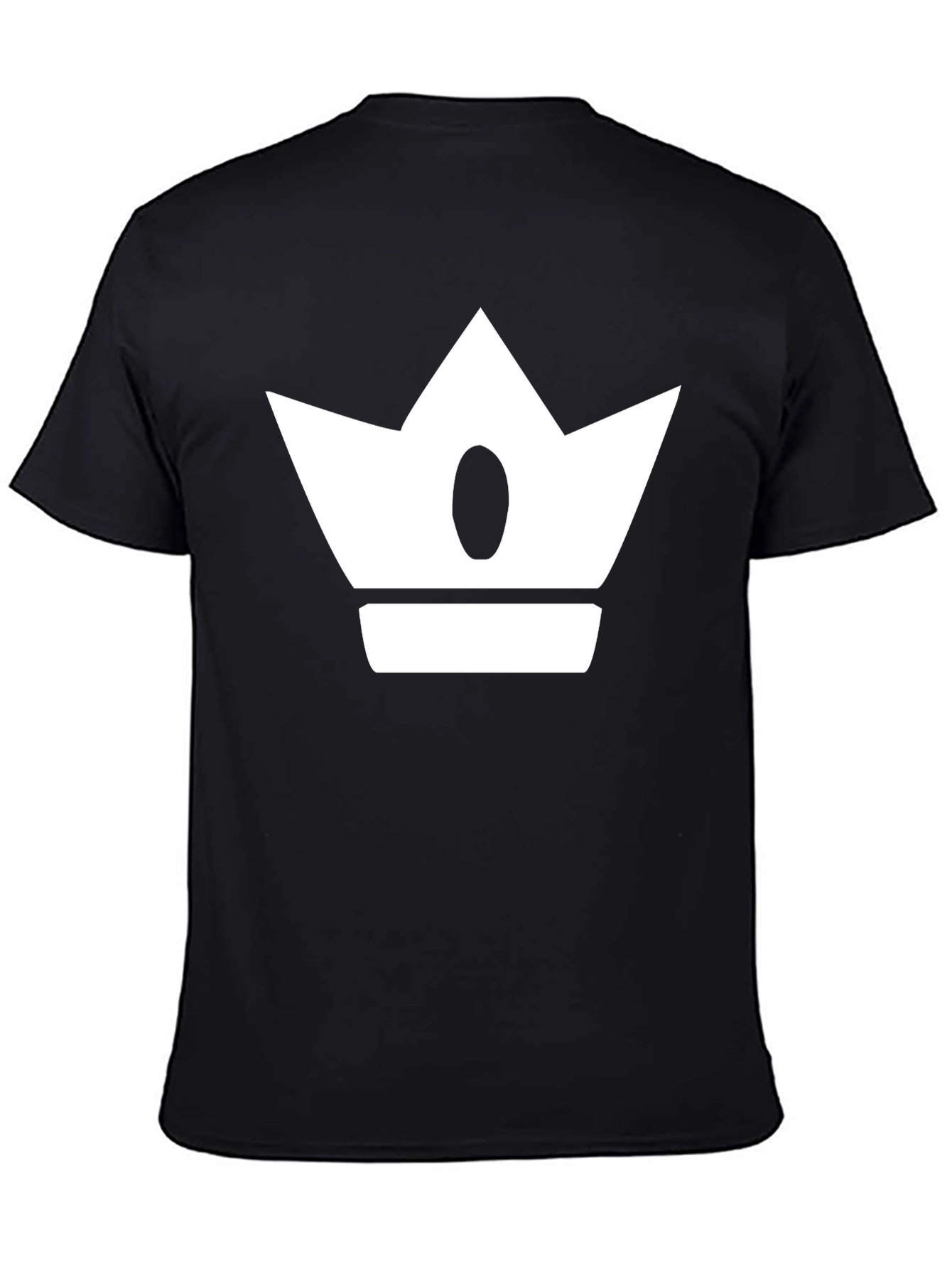 Crown Graphic Print Mens Black T-Shirt