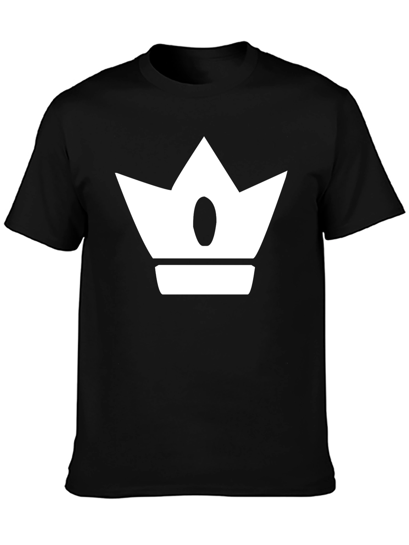 Crown Graphic Print Mens Black T-Shirt