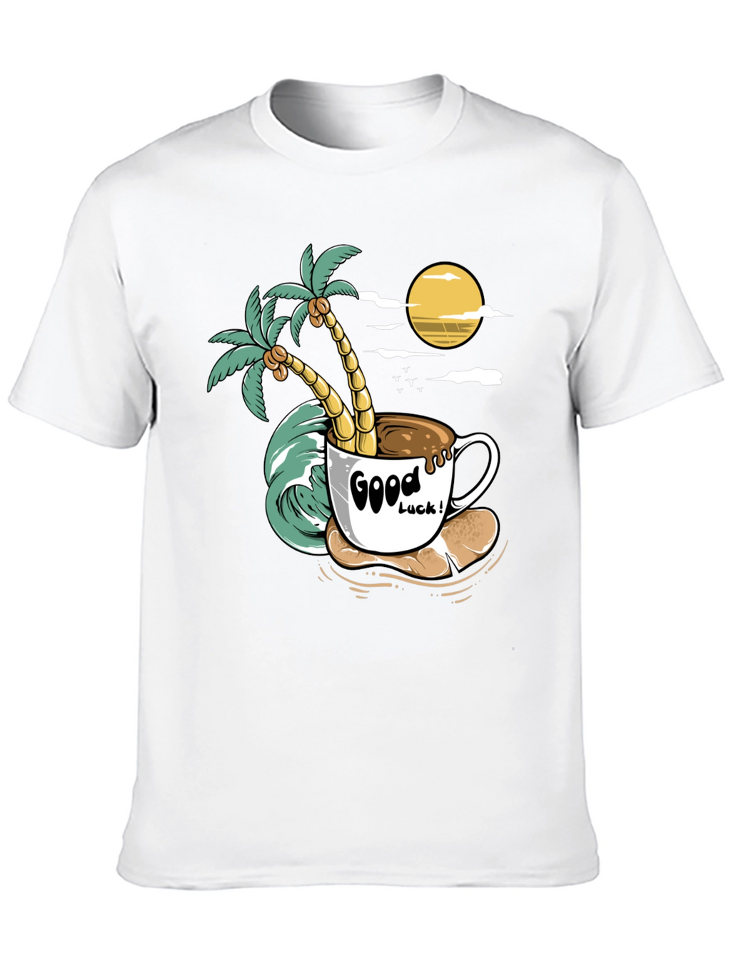 Tropical Coffee Graphic Tee