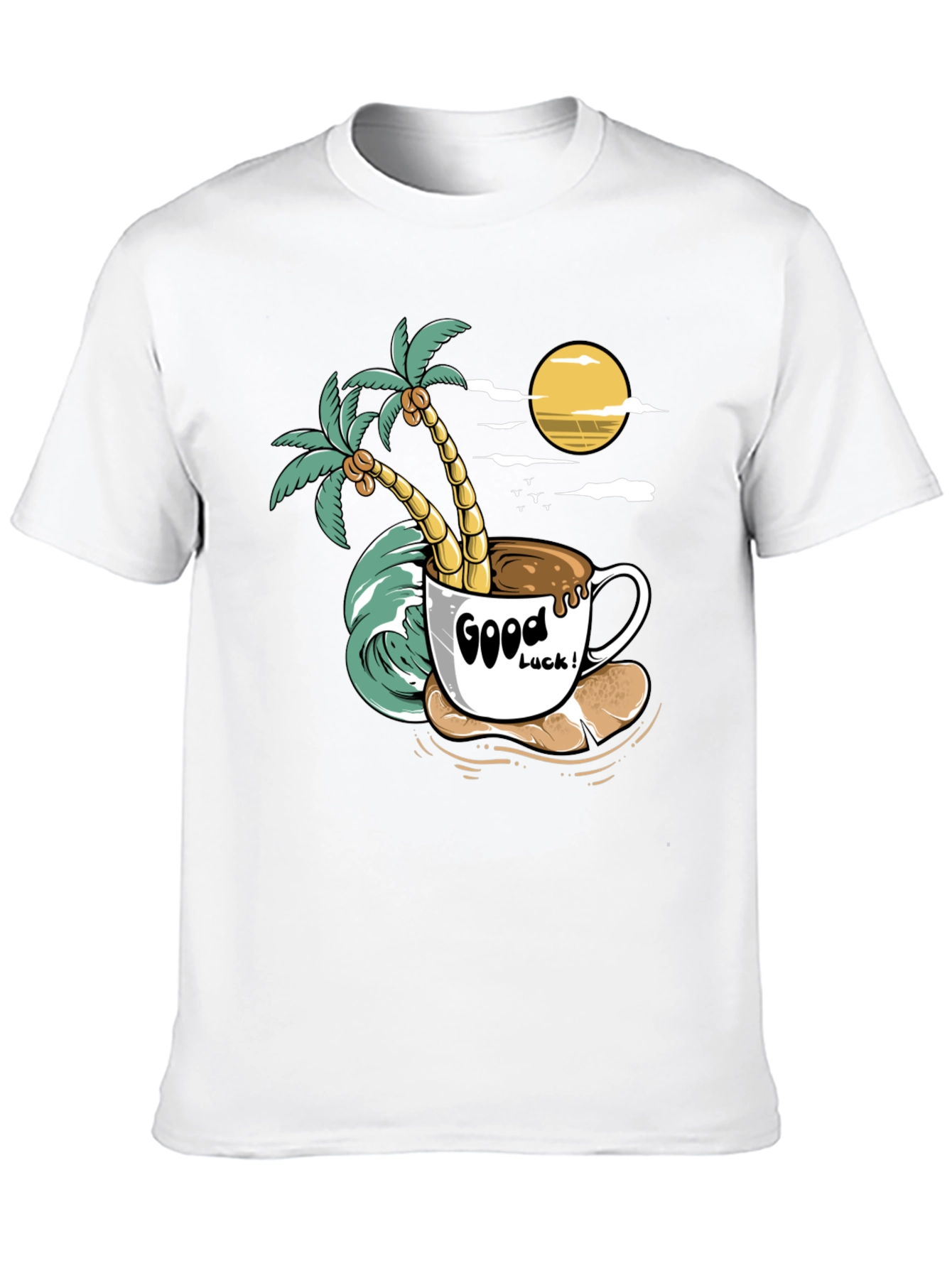 Tropical Coffee Graphic Tee