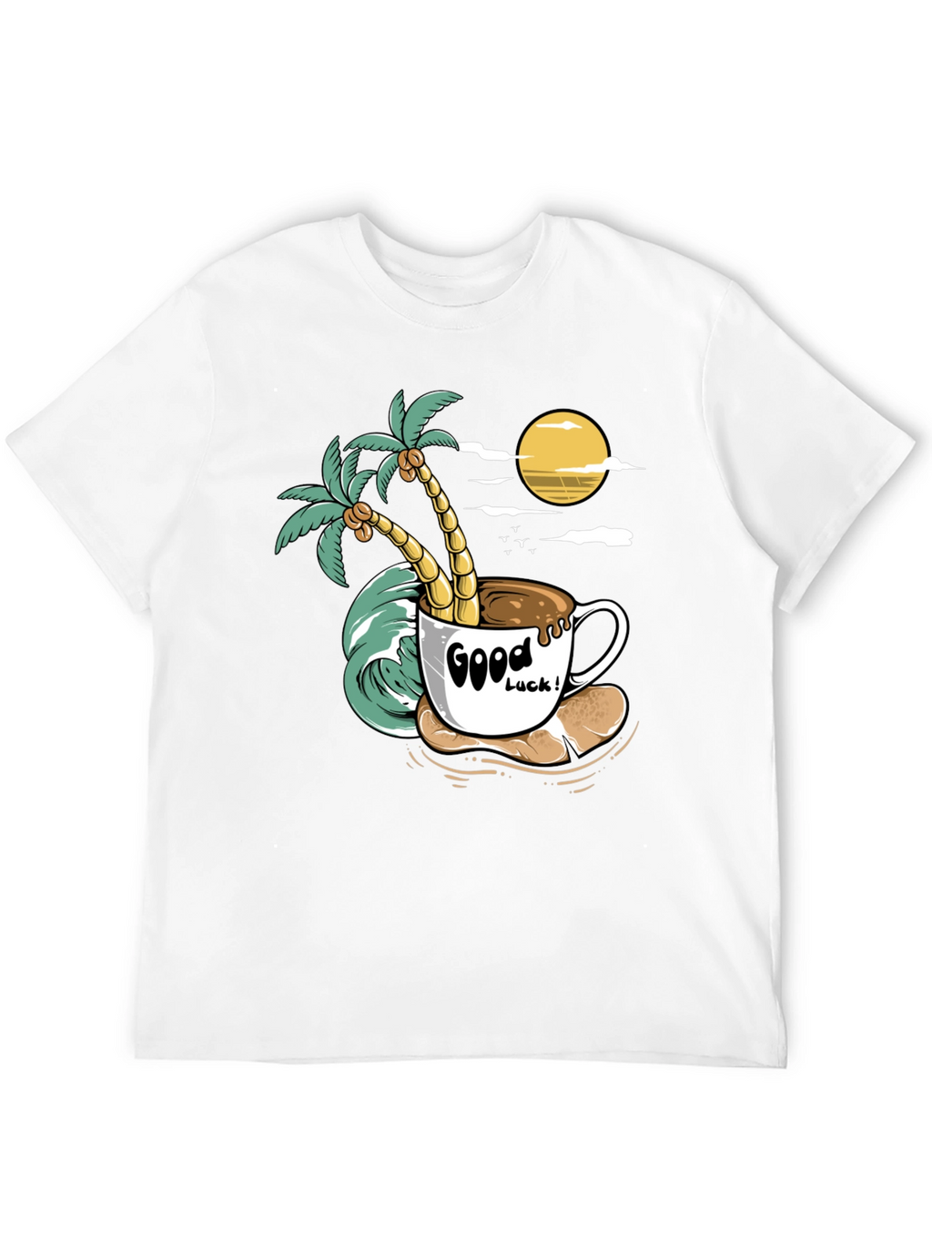 Tropical Coffee Graphic Tee