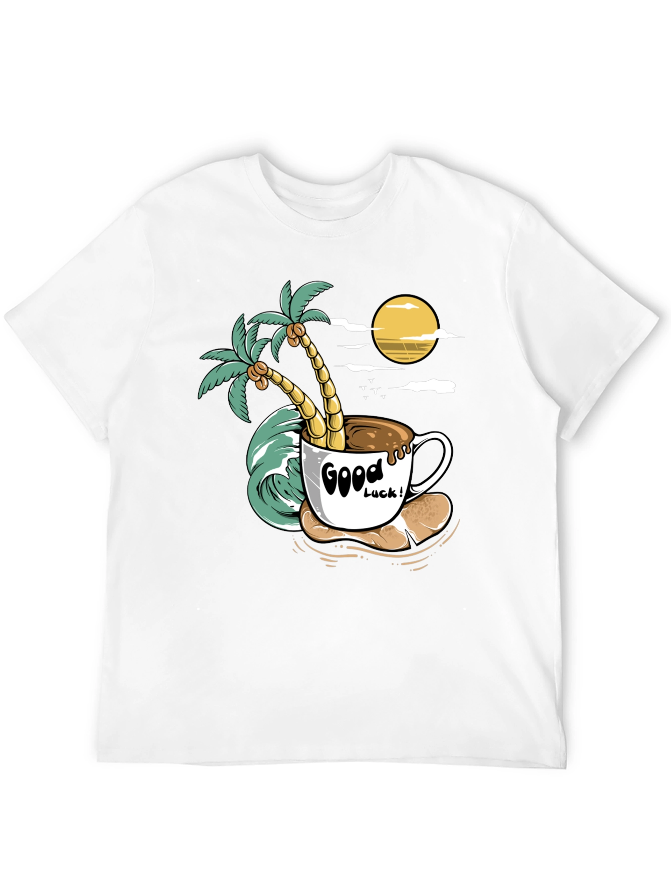 Tropical Coffee Graphic Tee