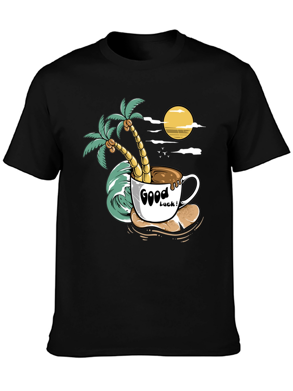 Tropical Coffee Graphic Tee