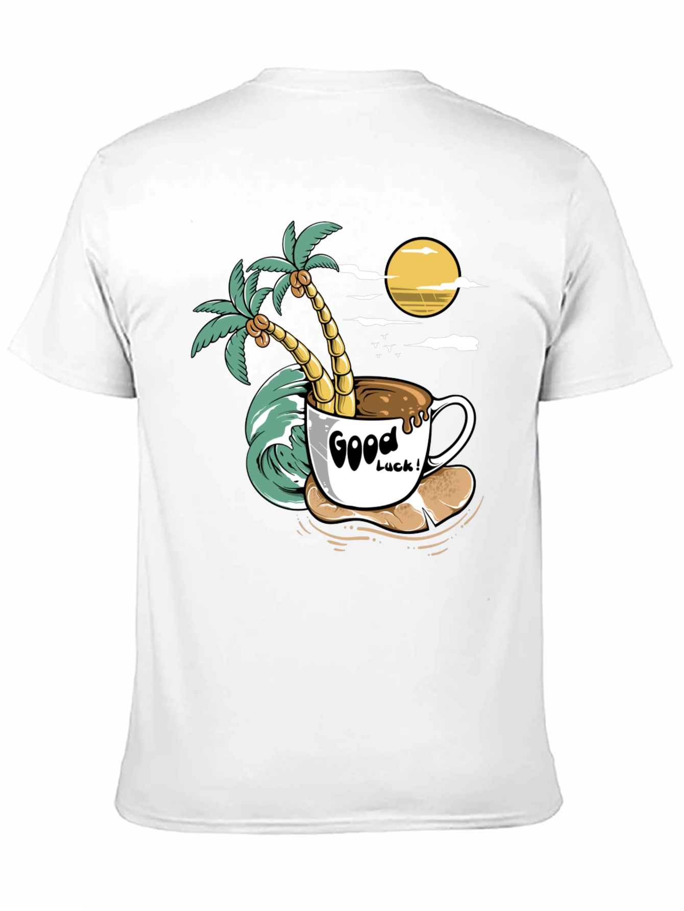 Tropical Coffee Graphic Tee