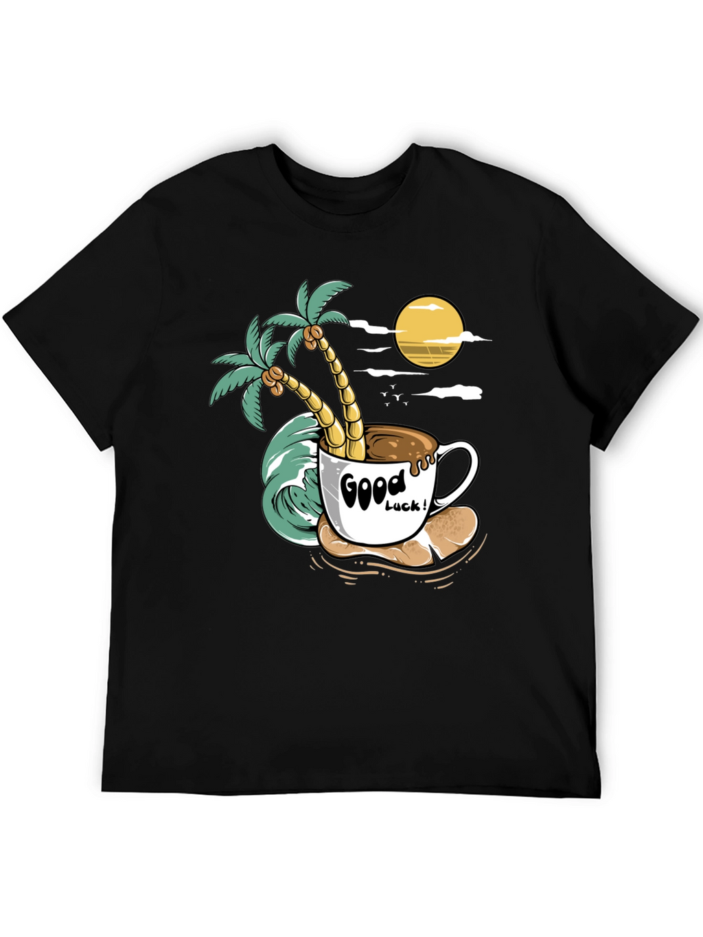 Tropical Coffee Graphic Tee