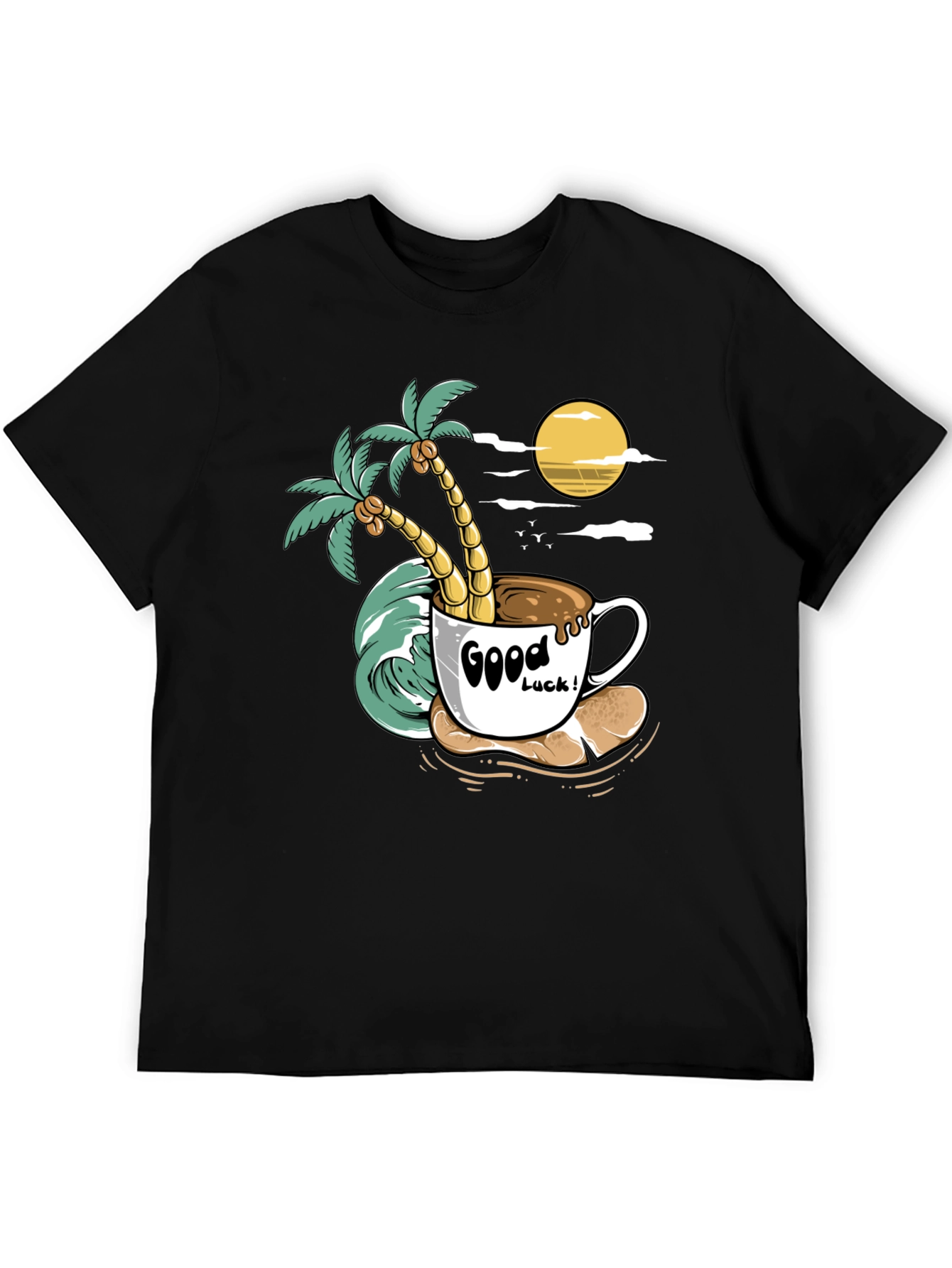 Tropical Coffee Graphic Tee