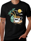 Tropical Coffee Graphic Tee