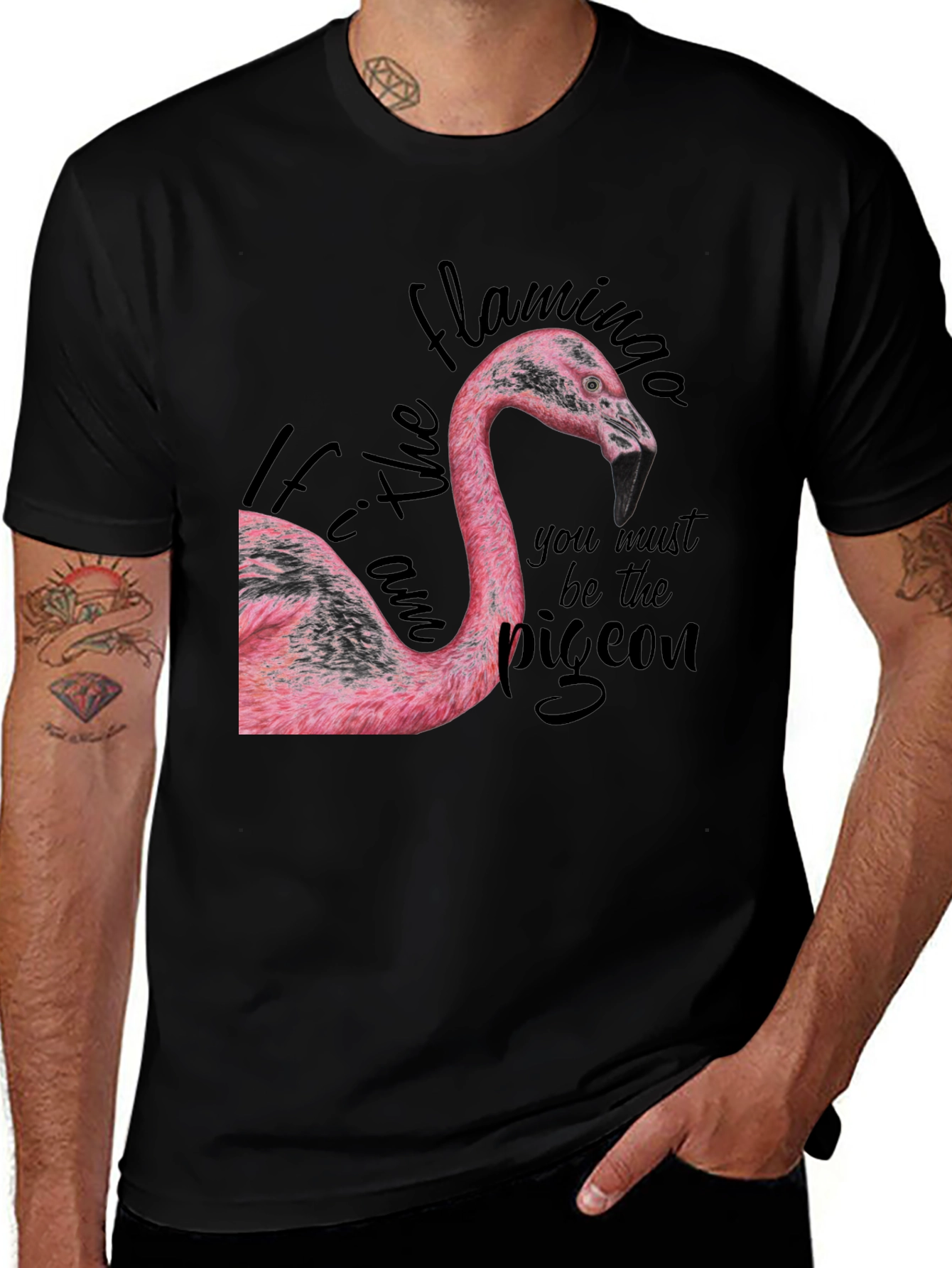 Flamingo Graphic Tee - Be The Flamingo