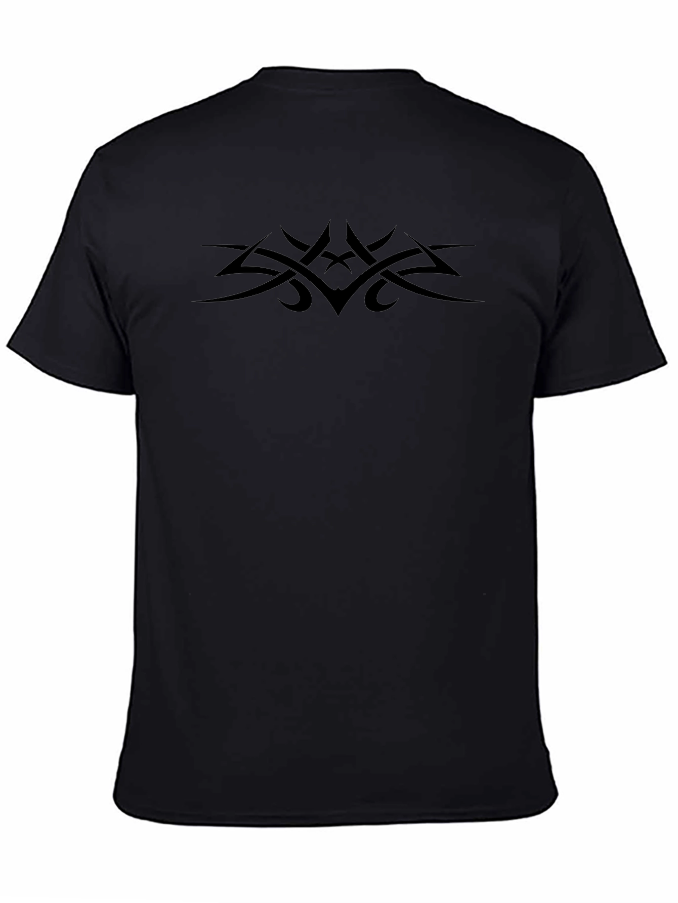Tribal Tattoo Graphic T-Shirt - Classic Black