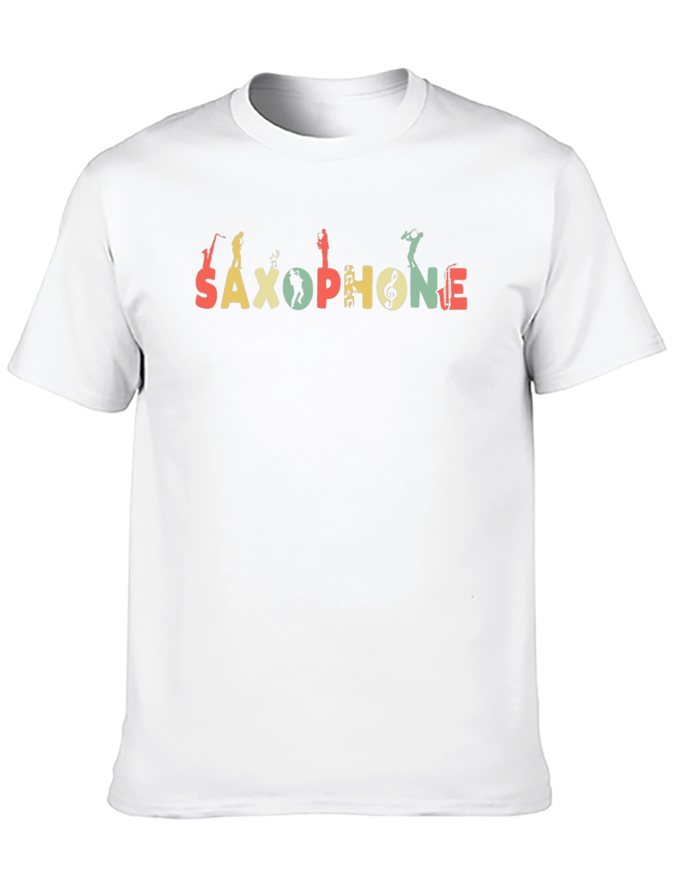 Saxophone Graphic Tee Retro Musical Shirt