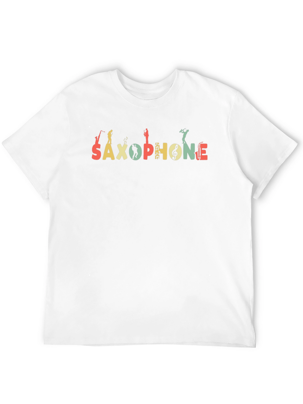 Saxophone Graphic Tee Retro Musical Shirt