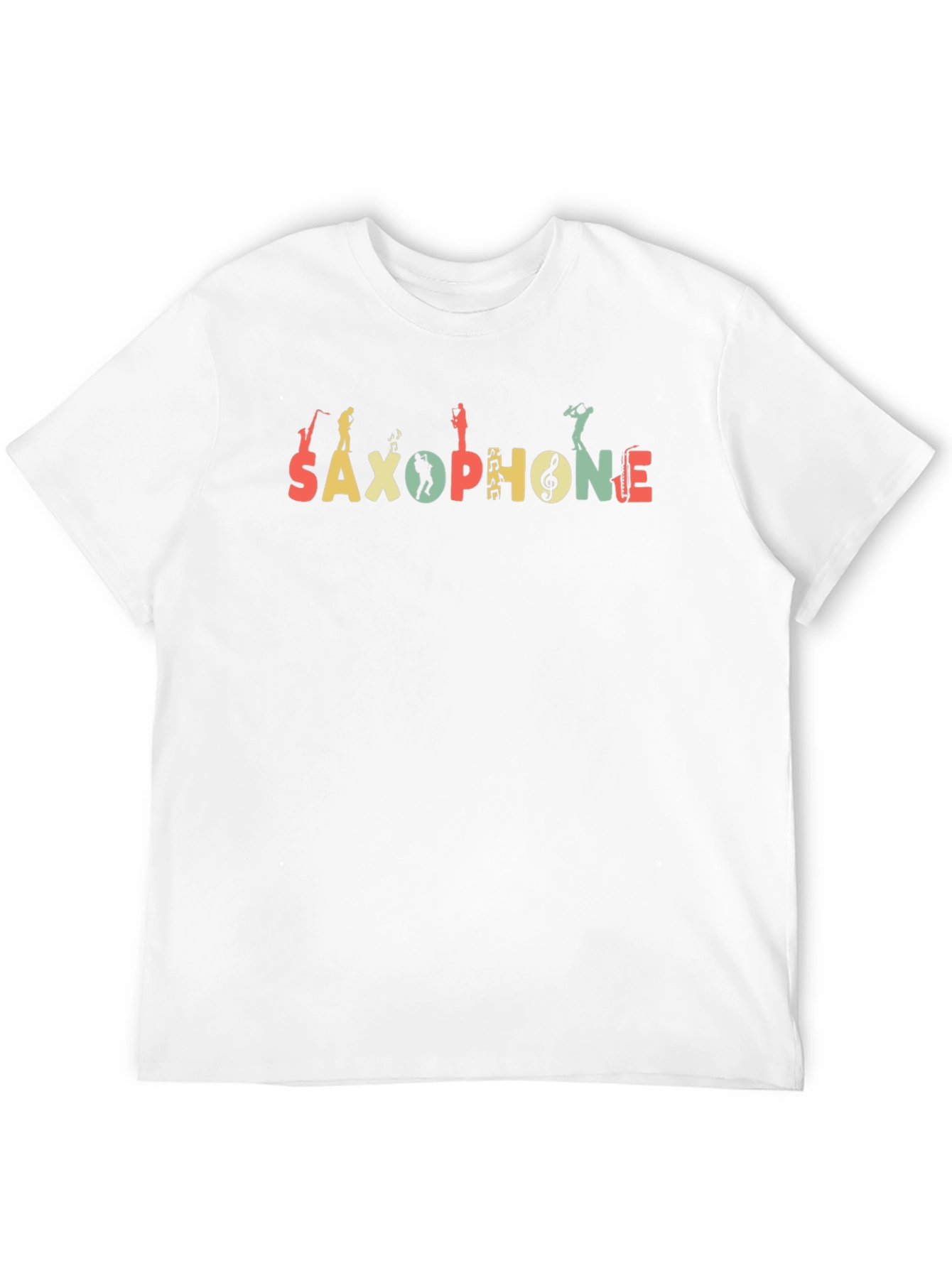 Saxophone Graphic Tee Retro Musical Shirt