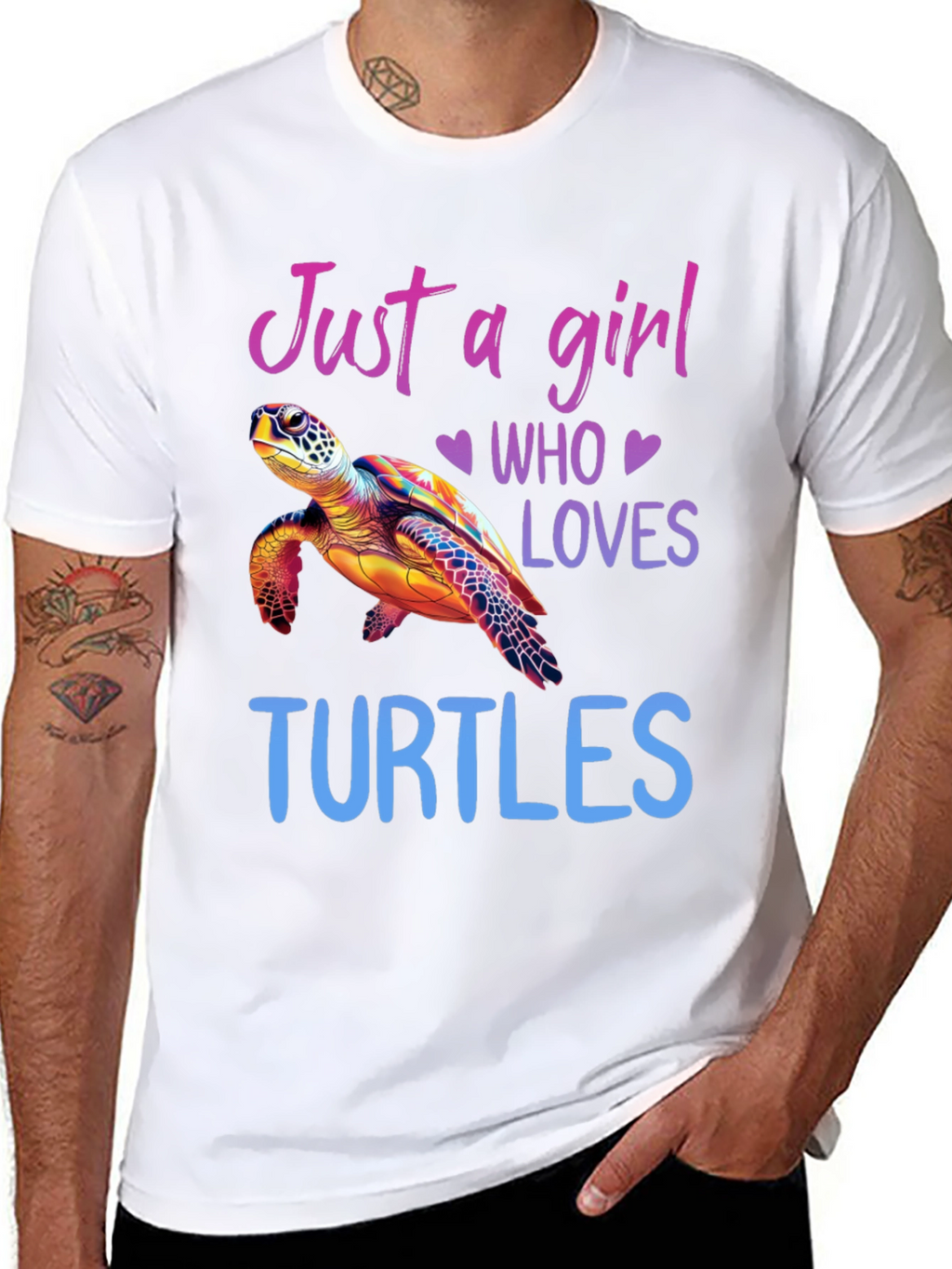 Just A Girl Who Loves Turtles Graphic Tee