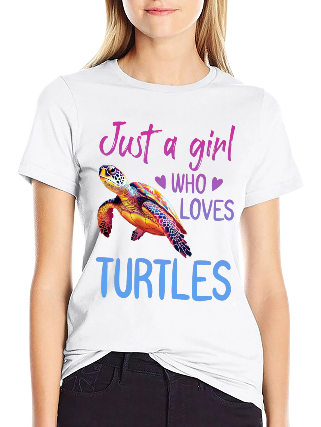 Just A Girl Who Loves Turtles Graphic Tee