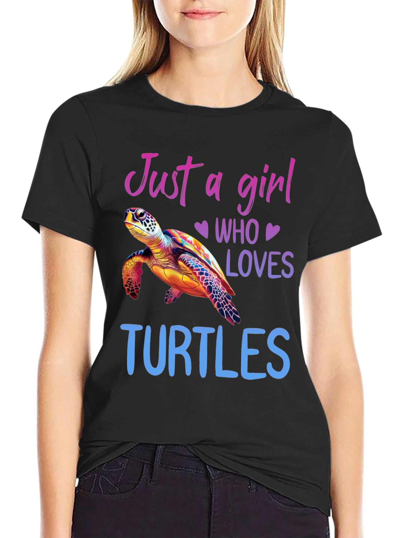 Just A Girl Who Loves Turtles Graphic Tee