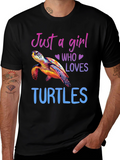 Just A Girl Who Loves Turtles Graphic Tee