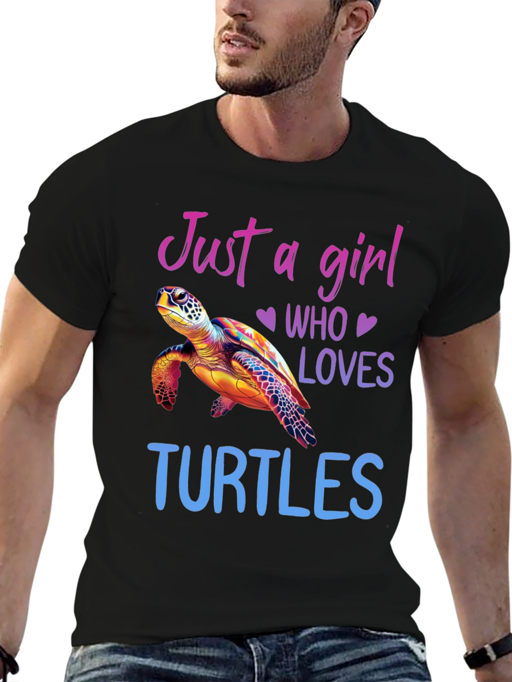 Just A Girl Who Loves Turtles Graphic Tee