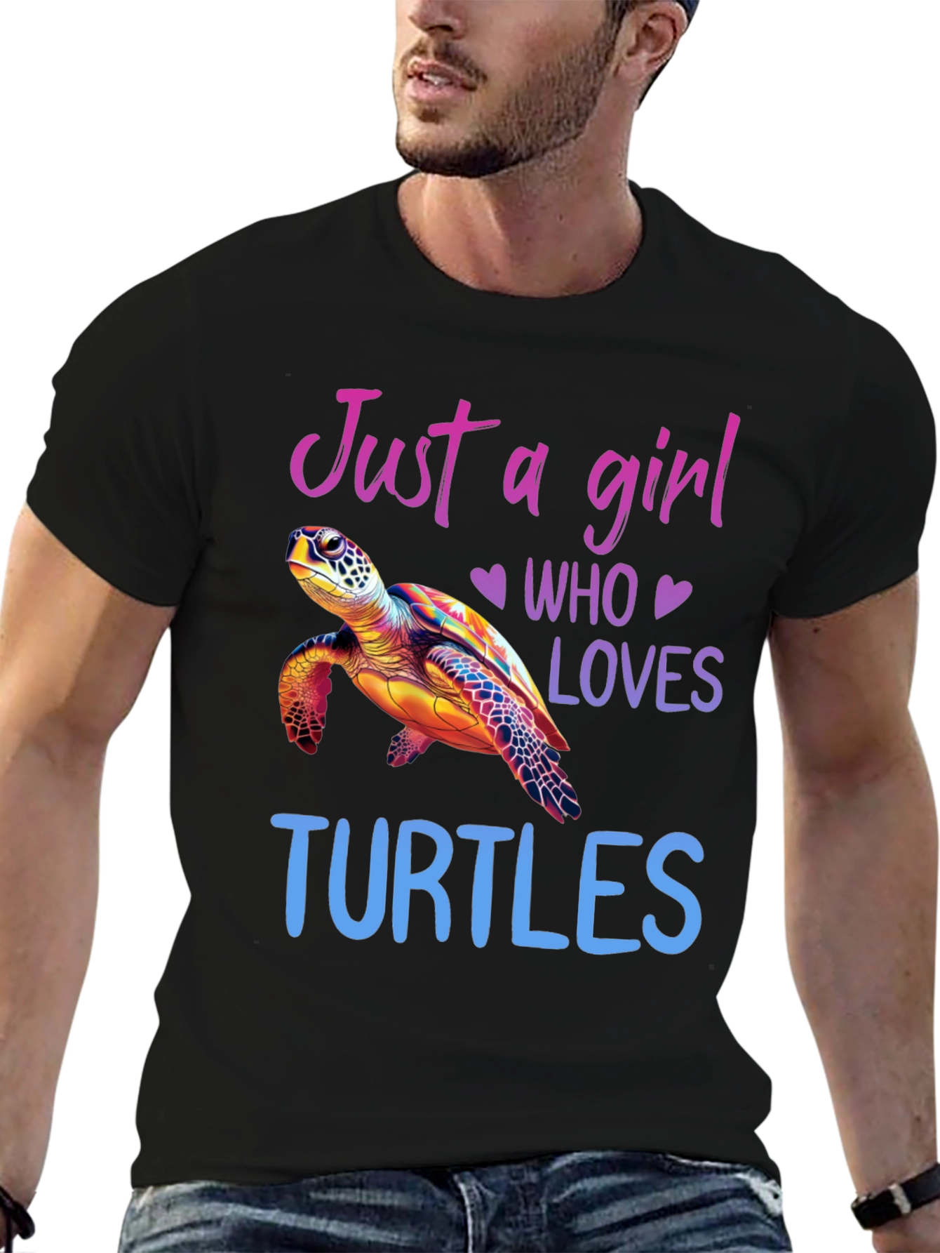 Just A Girl Who Loves Turtles Graphic Tee