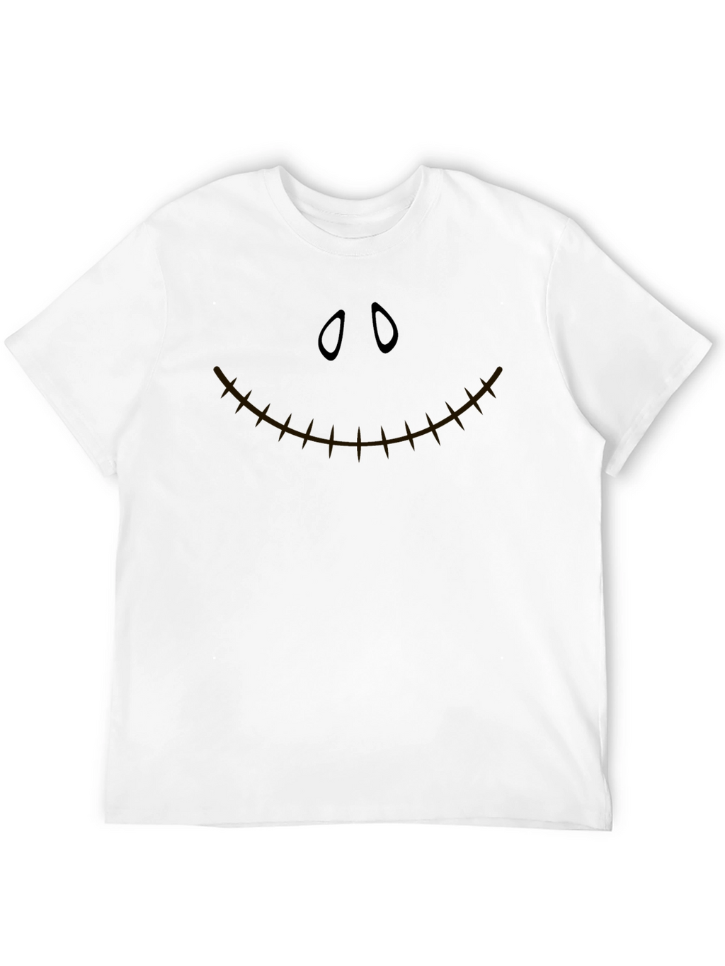 Spooky Face Graphic T-Shirt - Halloween Style