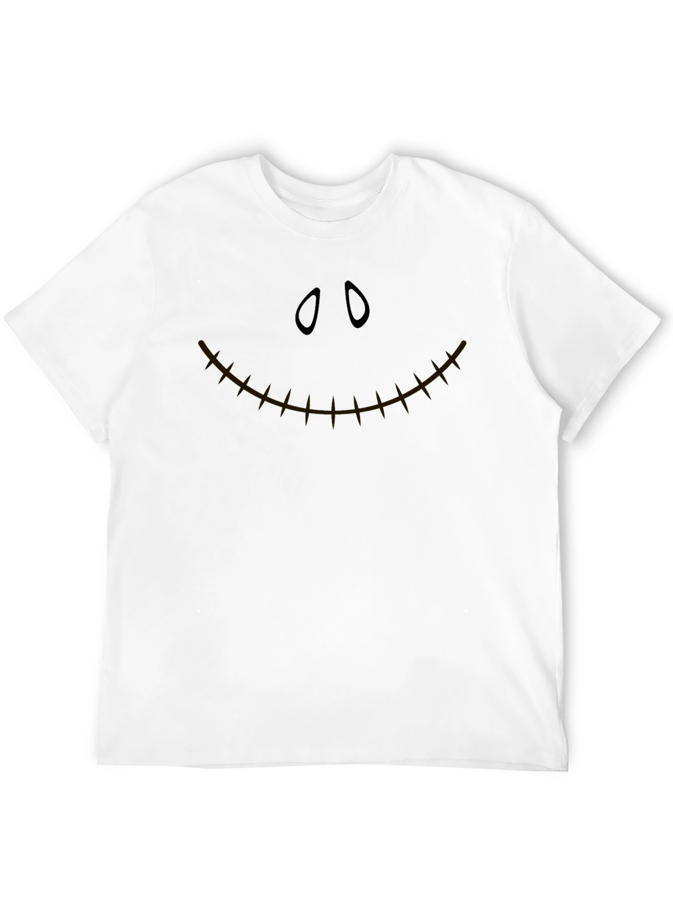 Spooky Face Graphic T-Shirt - Halloween Style