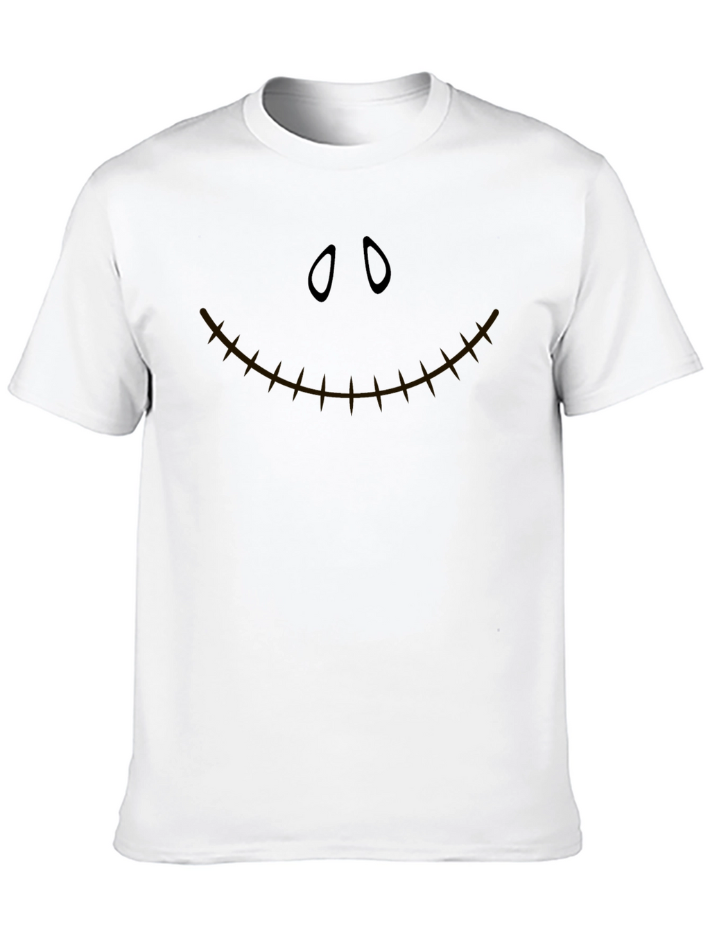 Spooky Face Graphic T-Shirt - Halloween Style