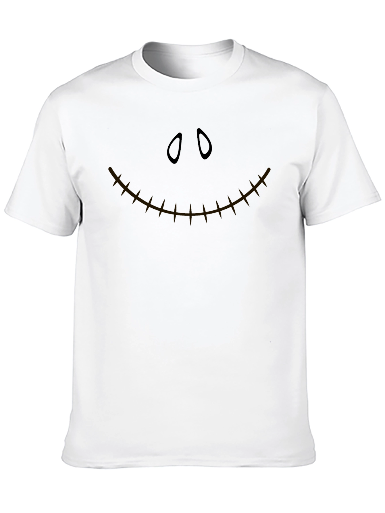 Spooky Face Graphic T-Shirt - Halloween Style