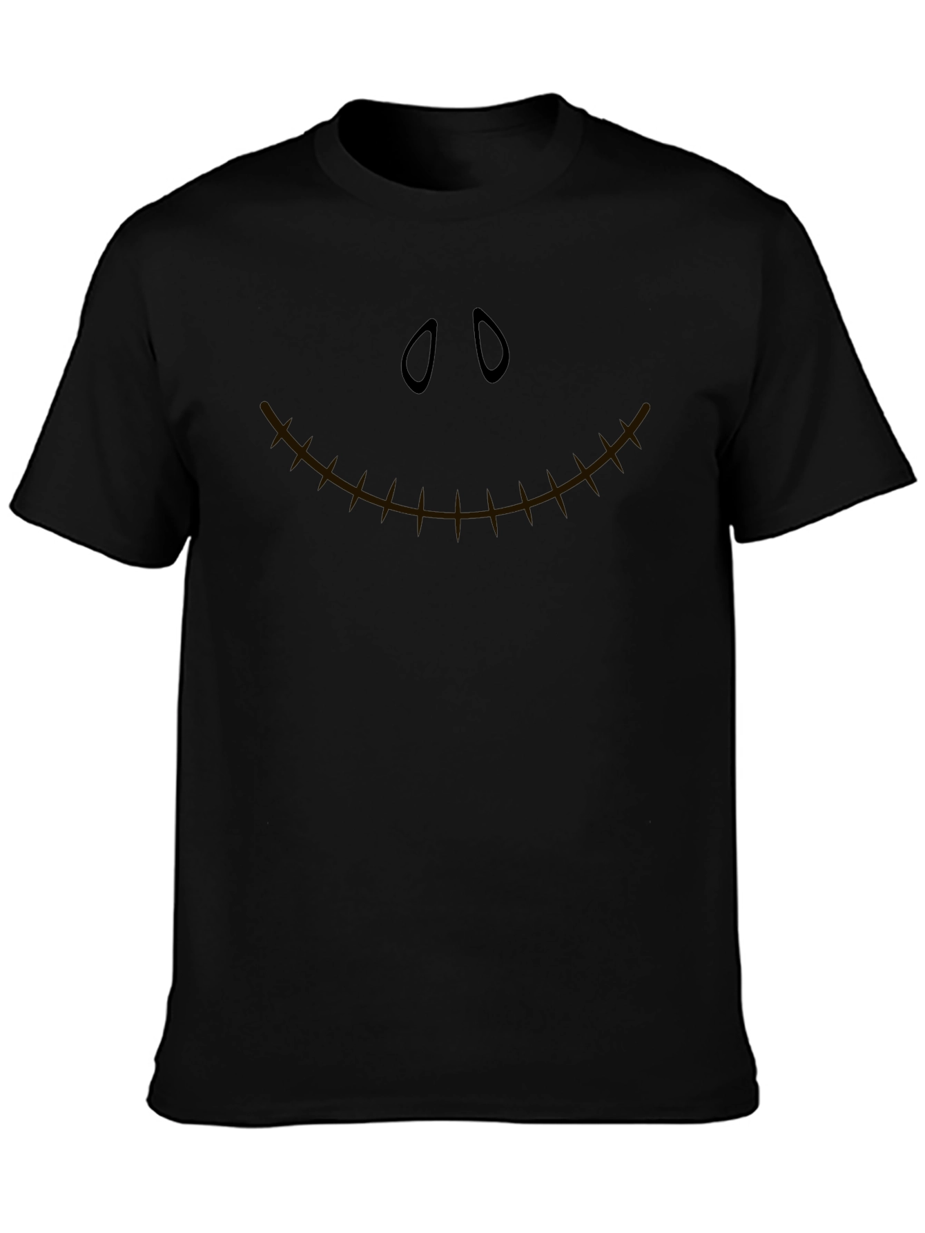 Spooky Face Graphic T-Shirt - Halloween Style