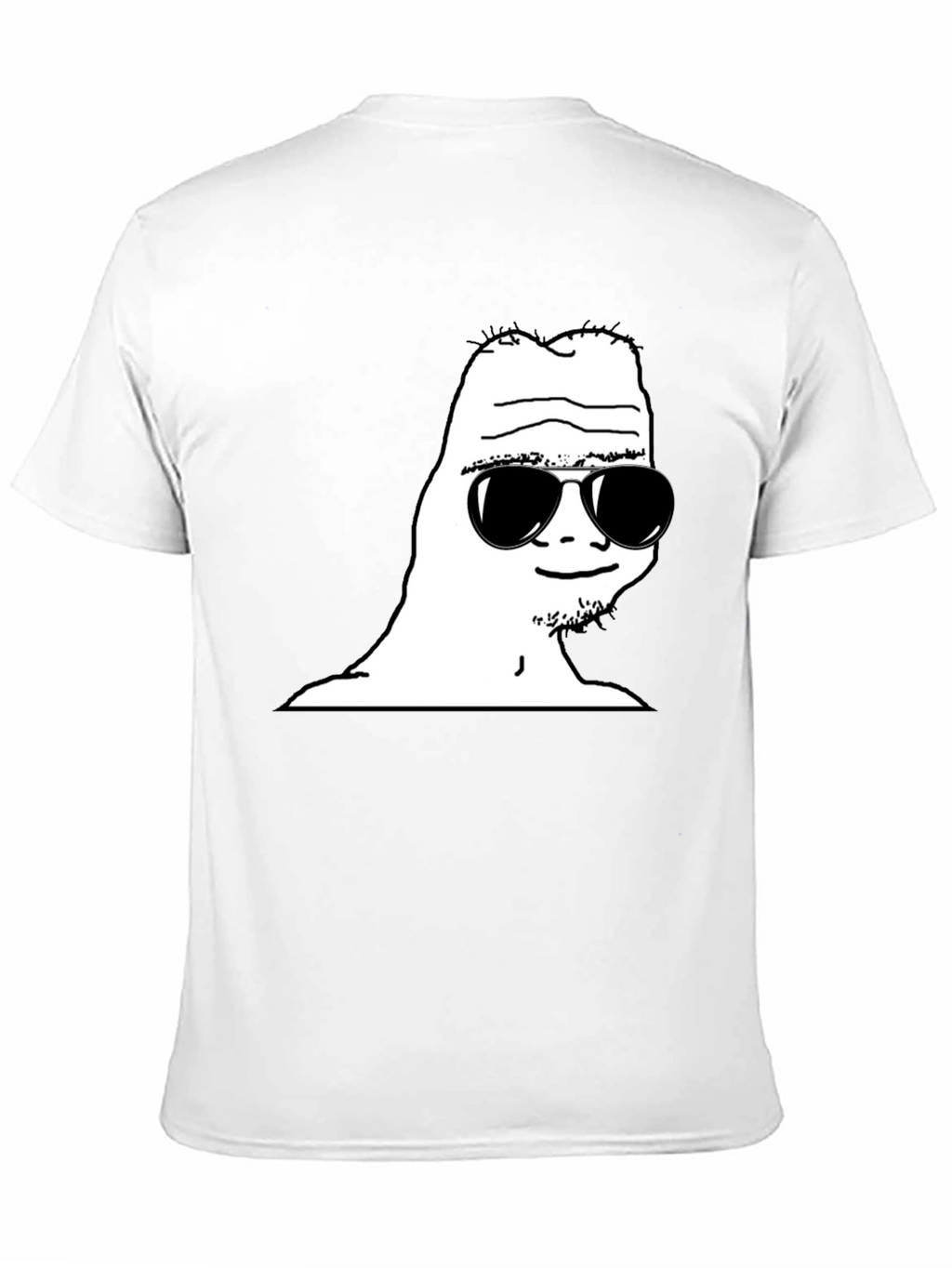 Cool Wojak Graphic Tee - Black T-Shirt