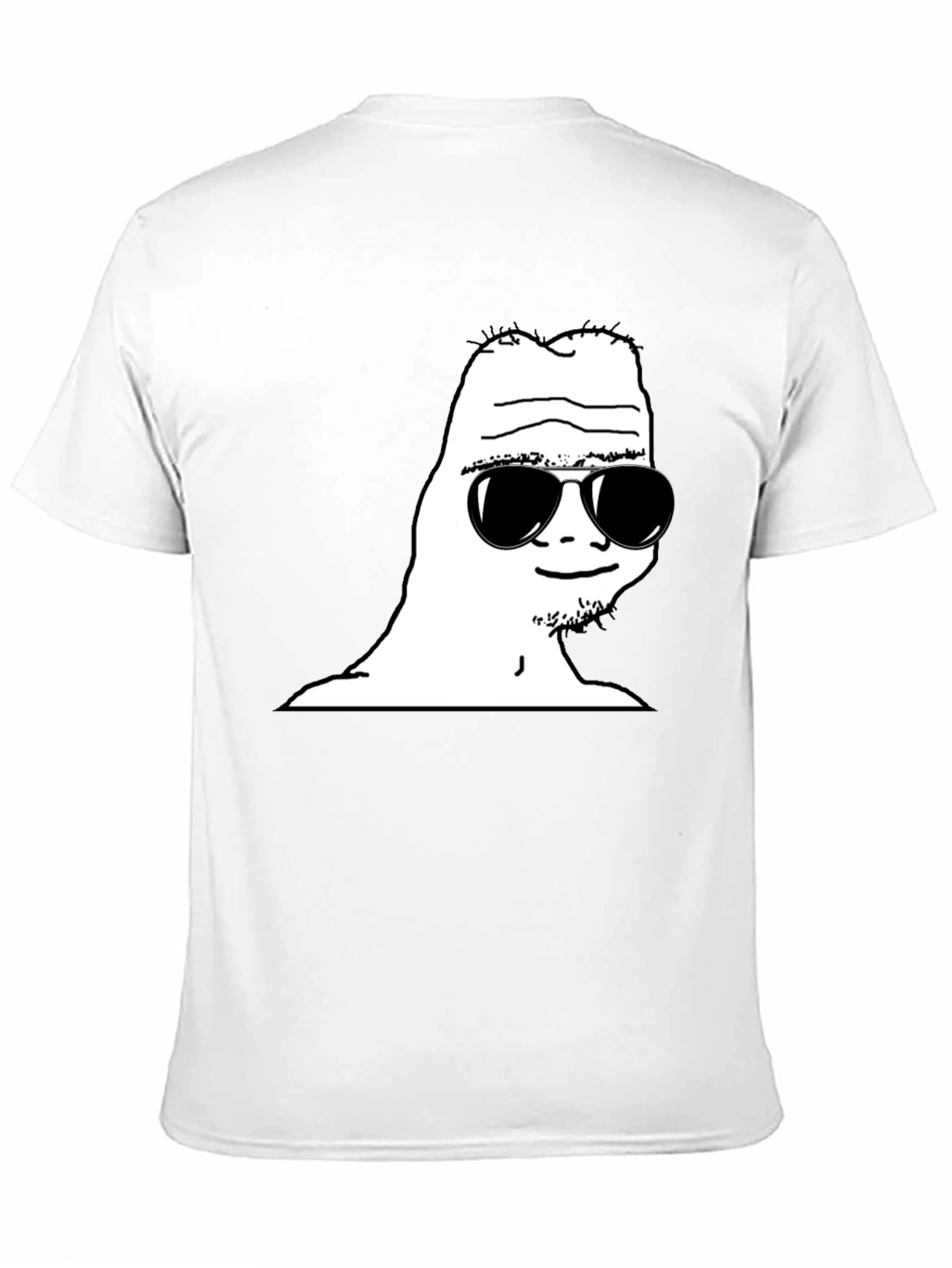Cool Wojak Graphic Tee - Black T-Shirt