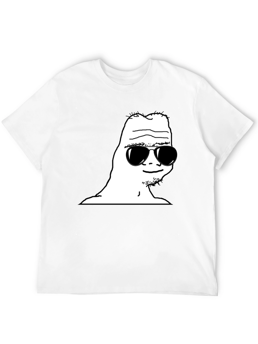 Cool Wojak Graphic Tee - Black T-Shirt