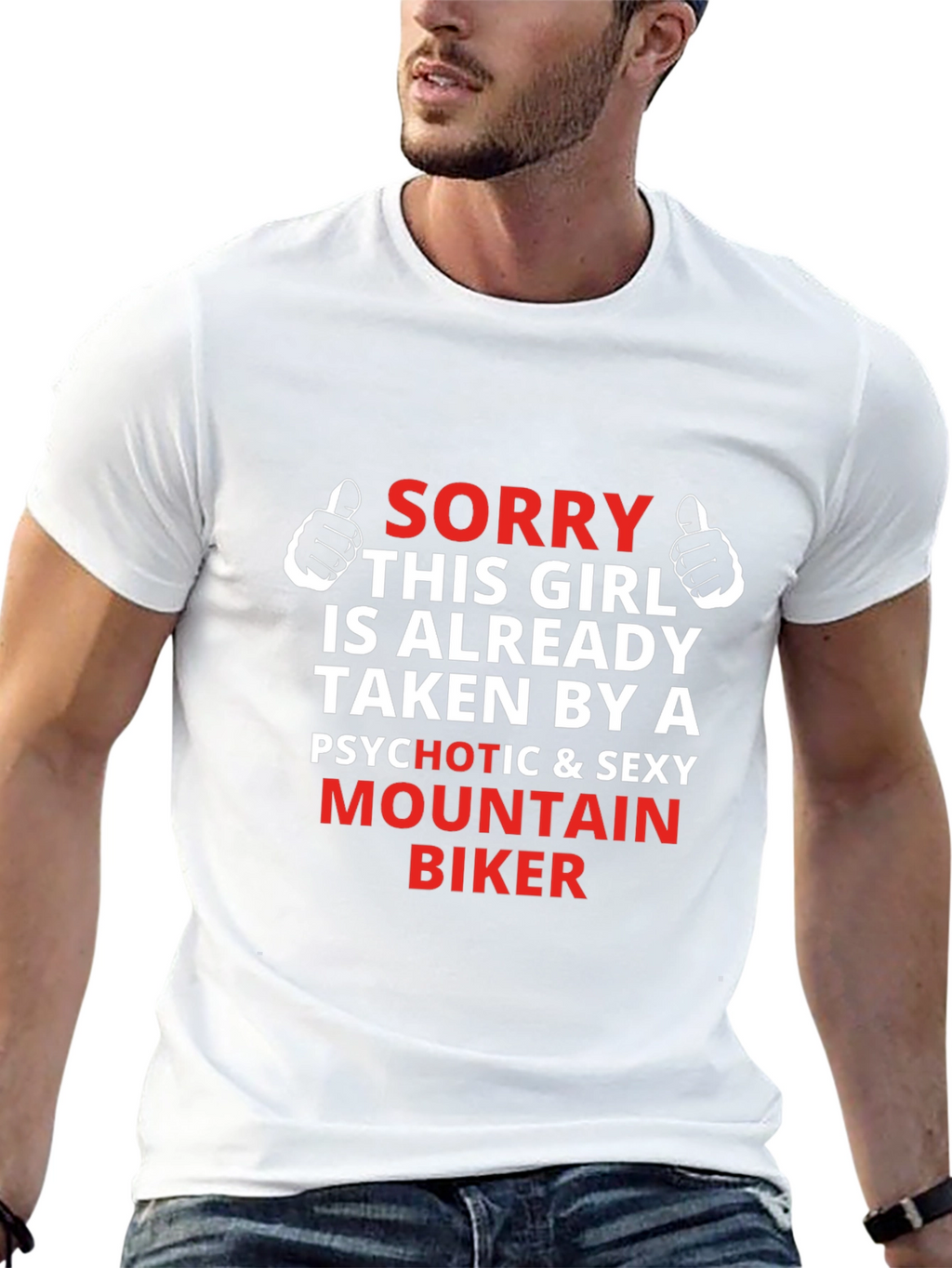 Girlfriend Mountain Biker T-Shirt - Funny Graphic Tee