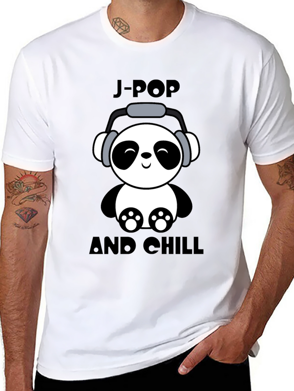 J-Pop and Chill Panda T-Shirt
