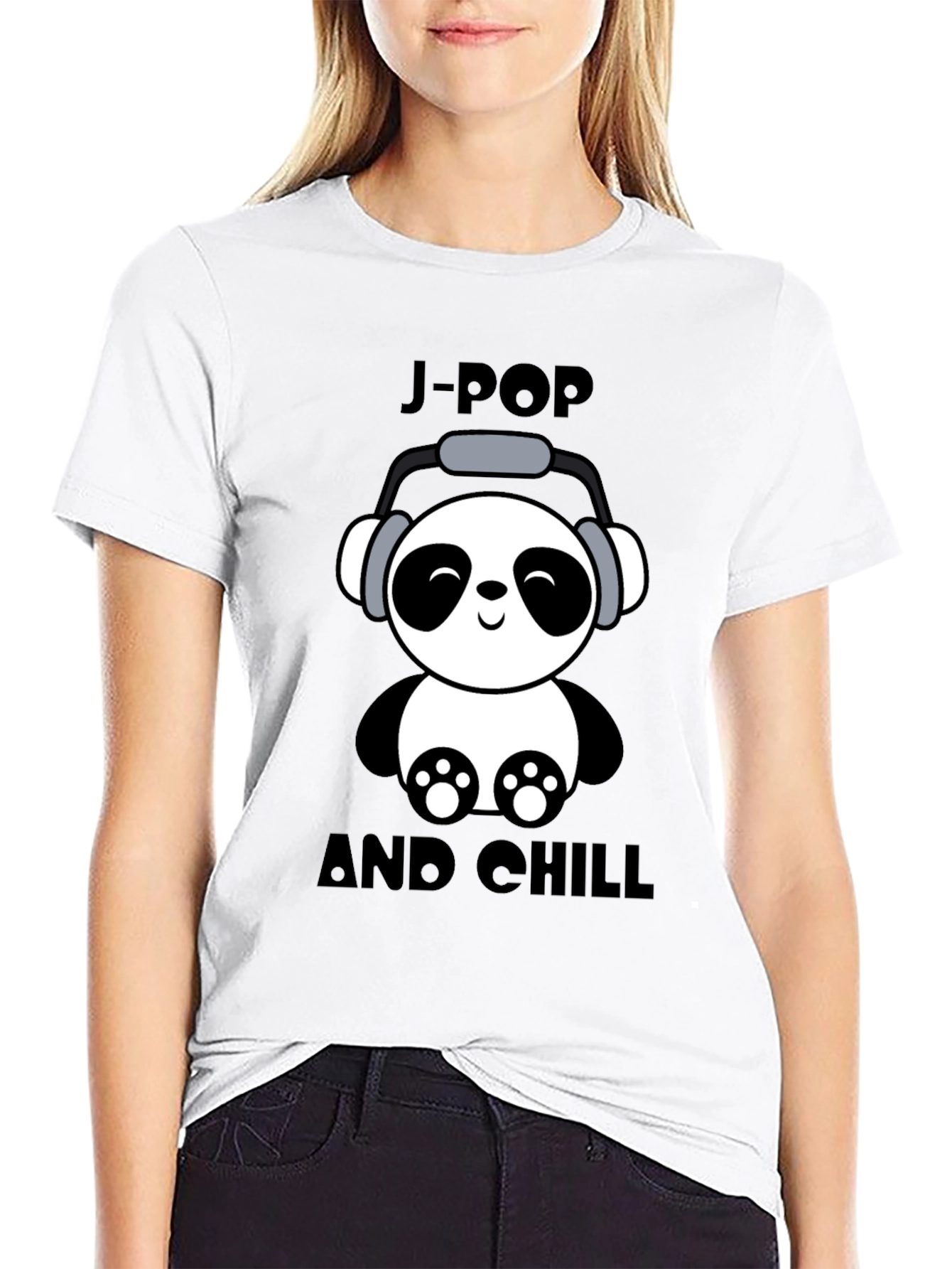 J-Pop and Chill Panda T-Shirt
