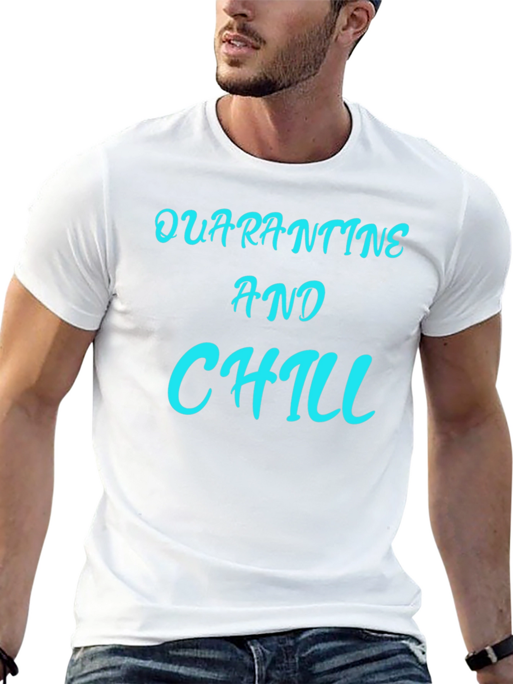 Quarantine & Chill Graphic Tee - Black