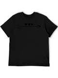 Heart Arrow Graphic Tee - Black